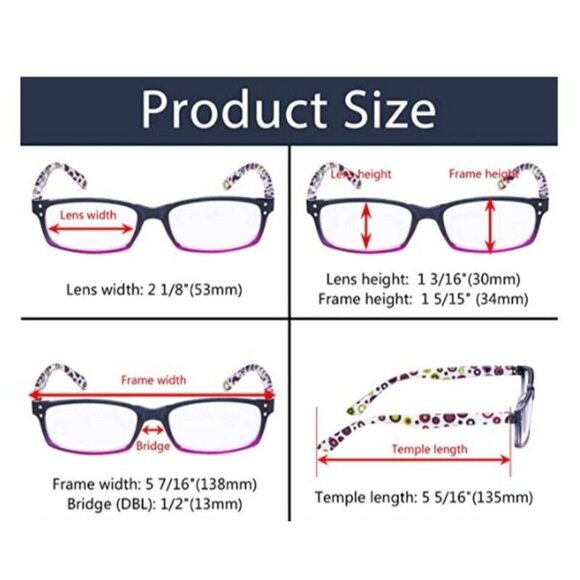 NEW Pink & Green Polka Dot Rectangle Reading Glasses 3.00 F3 88076 - Picture 2 of 2